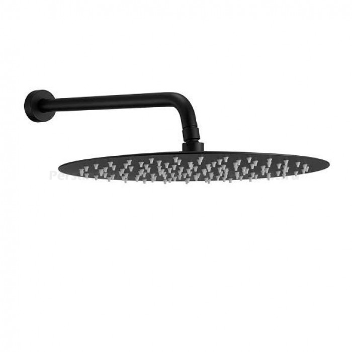 Верхний душ Berges Ventas R Black 25 см 074004 черный матовый