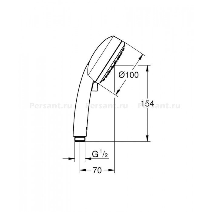 Душевая лейка Grohe New Tempesta Cosmopolitan 2 режима 27571002