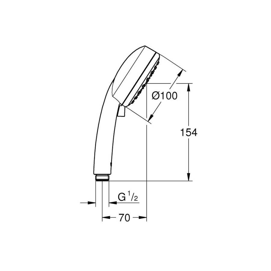 Душевая лейка GROHE New Tempesta Cosmopolitan 27571002