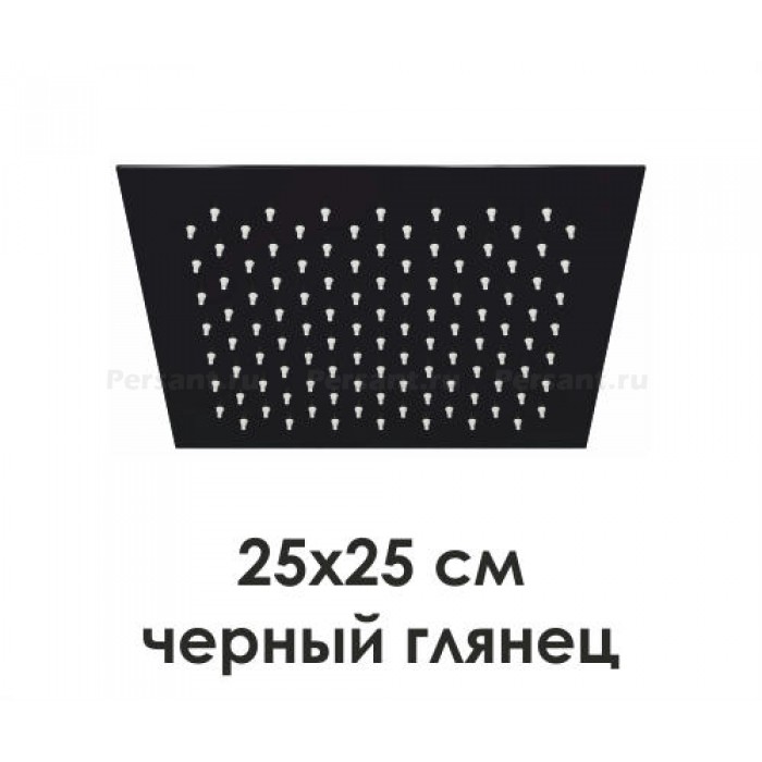Верхний душ WasserKRAFT A199 черный глянец
