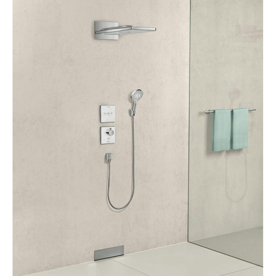 Шланговое подсоединение hansgrohe Fixfit Square 26455140 с клапаном обратного тока