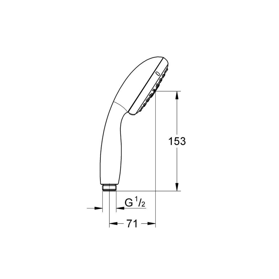 Душевая лейка GROHE New Tempesta Classic 28419002