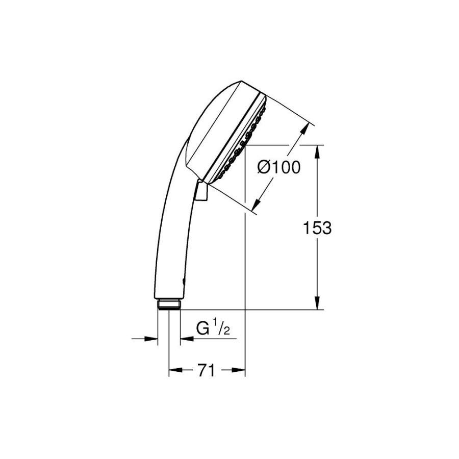 Душевая лейка GROHE New Tempesta Cosmopolitan 27574002