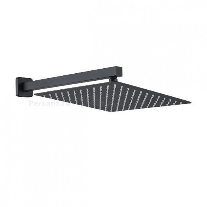 Верхний душ Berges Ventas S Black 25 см 074002 черный матовый