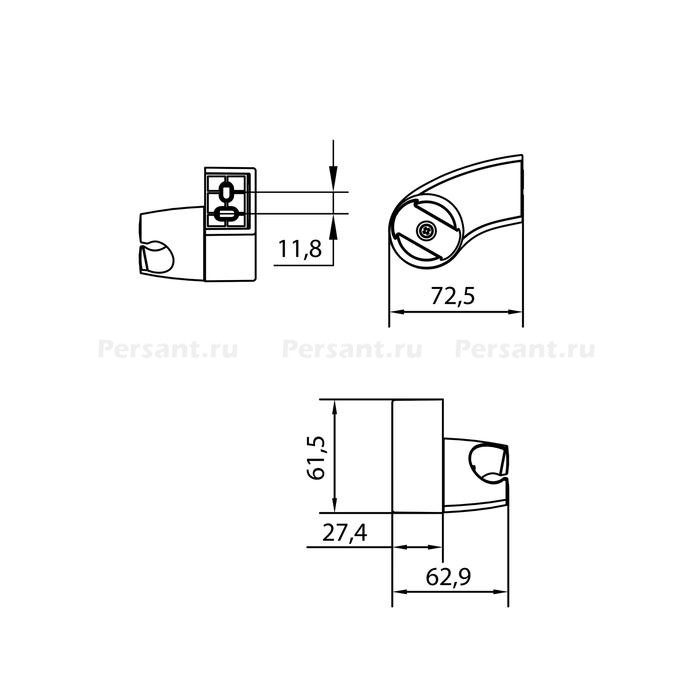 Держатель для душа IDDIS 040CP00I53 хром