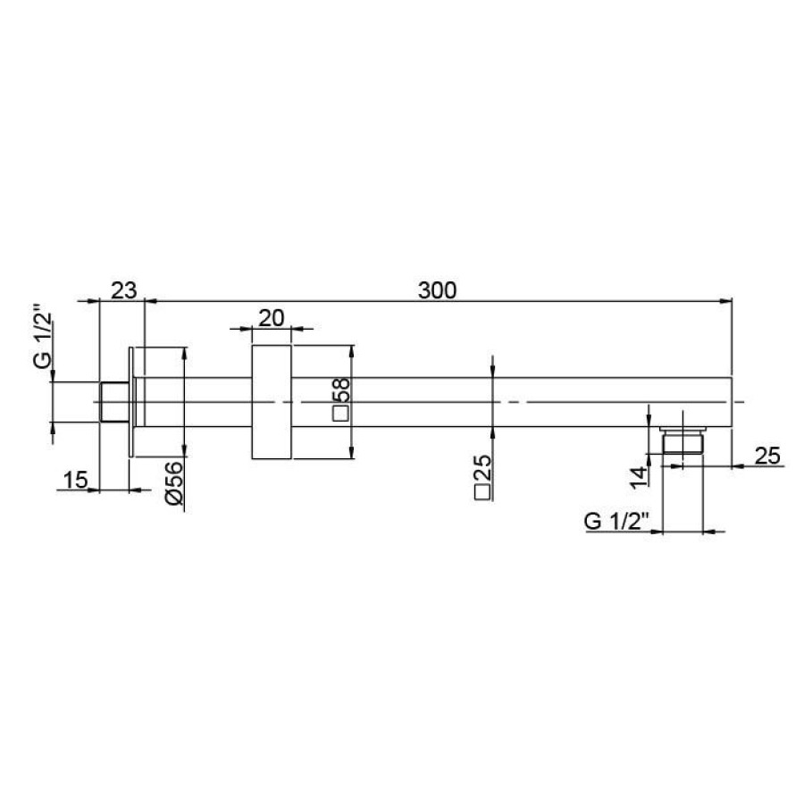 Держатель для верхнего душа Paini 50PZ745QQ30