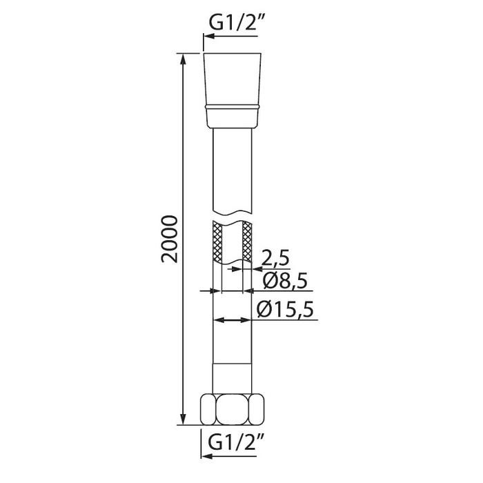 Шланг для душа IDDIS A50611 2.0
