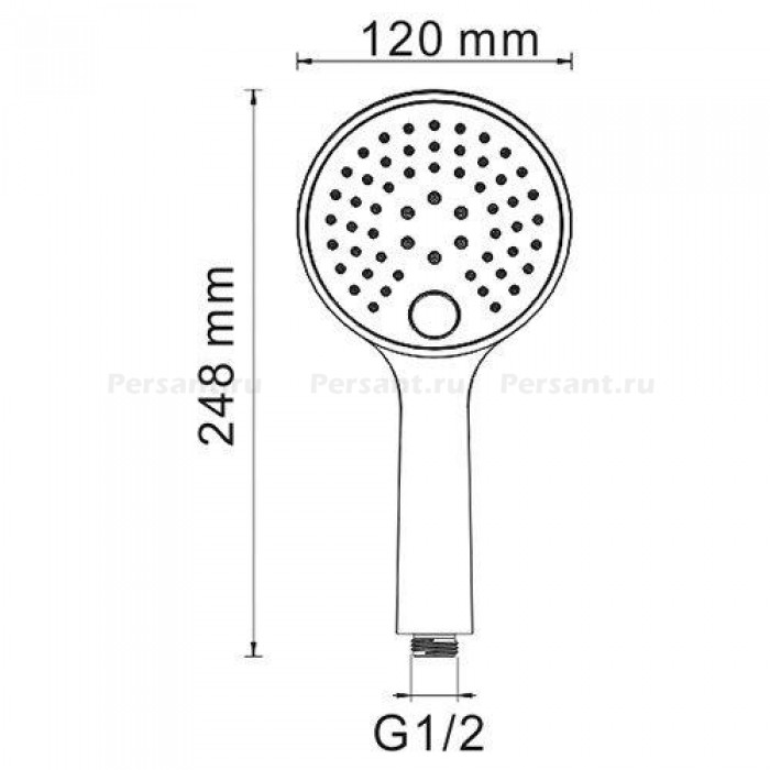 Душевая лейка WasserKRAFT A060