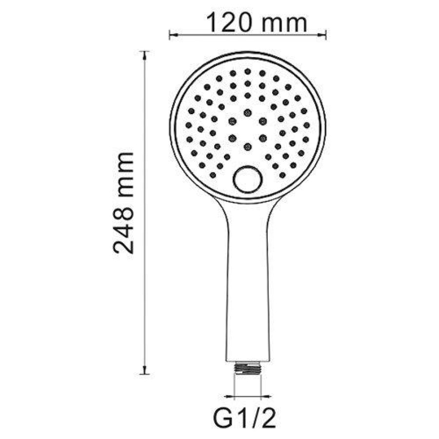 Лейка для душа WasserKRAFT A060