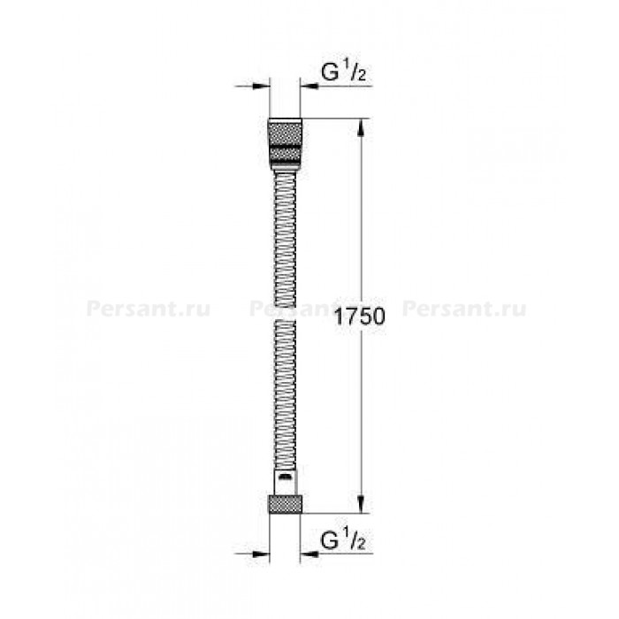 Шланг душевой Grohe rotaflex 28025000