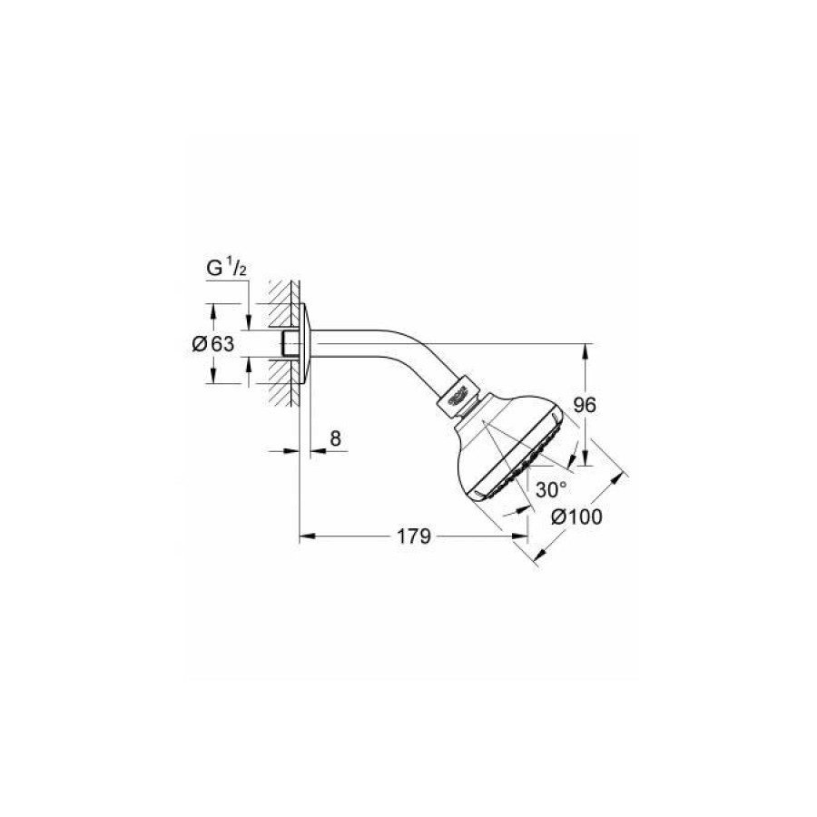 Верхний душ GROHE Tempesta New IV 27870001