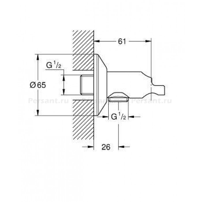 Шланговое подключение Grohe Sena 26333000