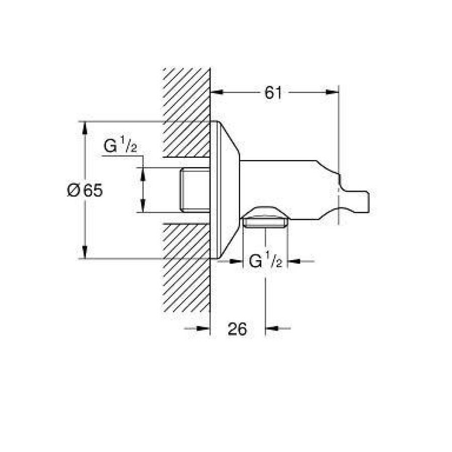 Шланговое подключение Grohe Sena 26333000