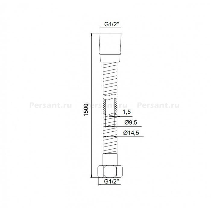 Душевой шланг IDDIS A50611 1.5