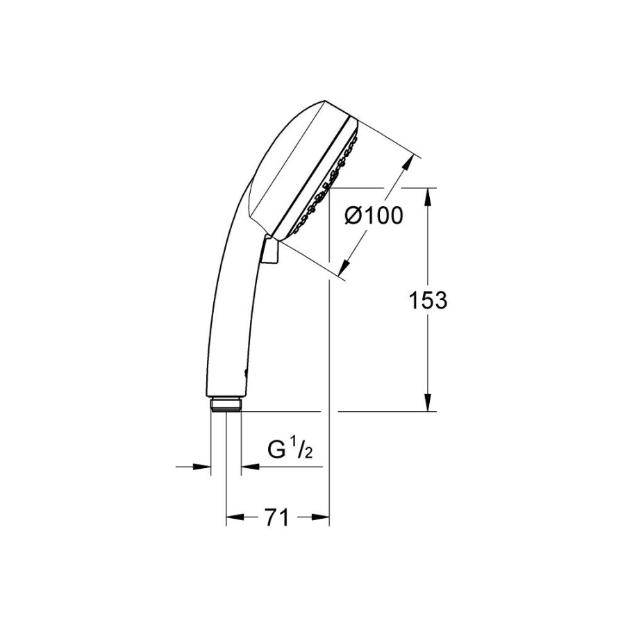 Душевая лейка GROHE New Tempesta Cosmopolitan 27573002