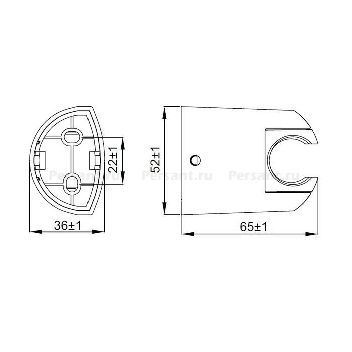 Держатель для душа IDDIS 020CP00I53 поворотный, хром