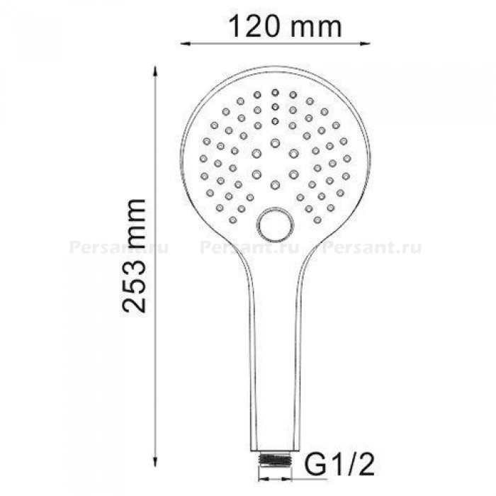 Душевая лейка WasserKRAFT A061