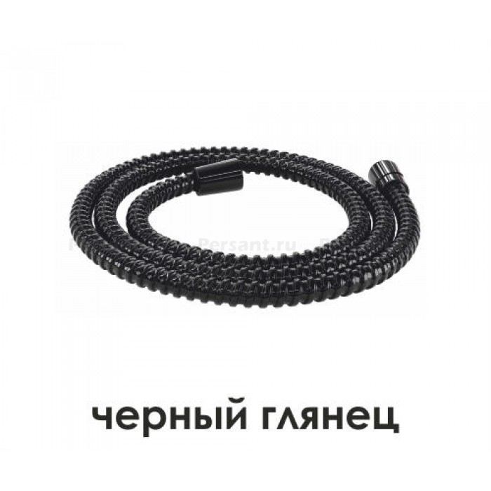 Душевой шланг WasserKRAFT A196 150 см, черный глянец