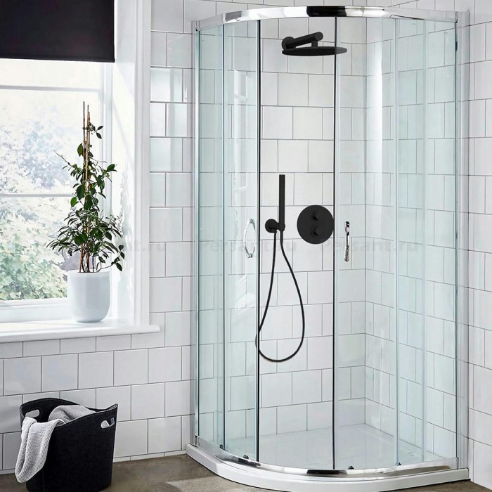 Верхний душ Paini 25 см 50PZ759TT25 черный матовый