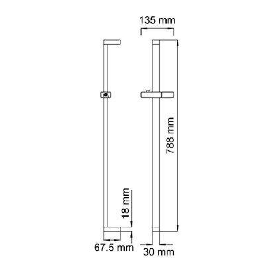 Душевая штанга WasserKRAFT A048