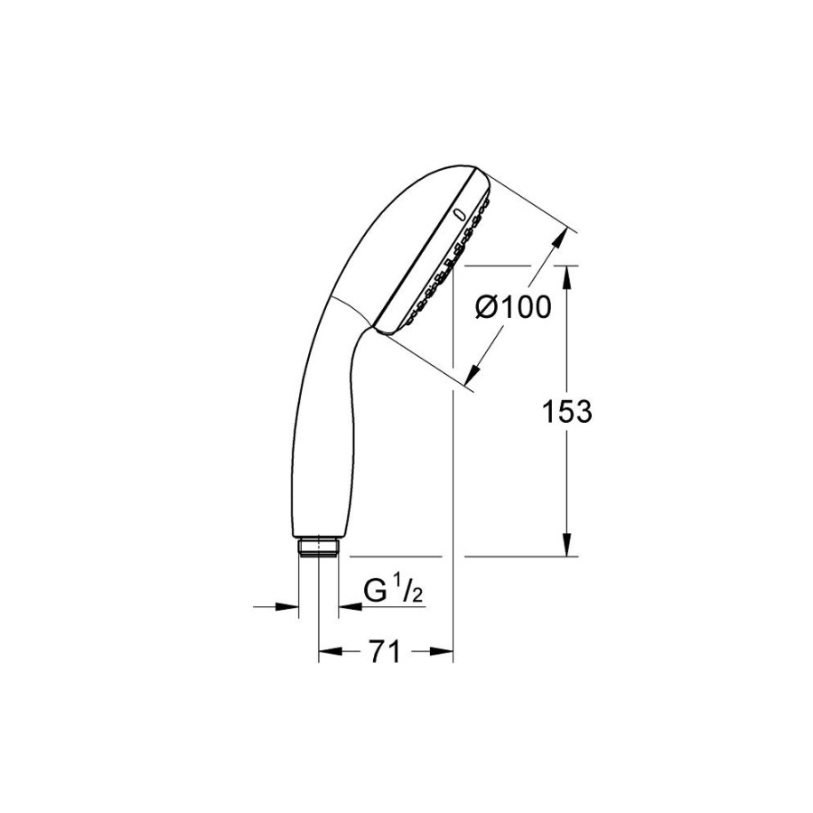 Душевая лейка GROHE New Tempesta Classic 28261002