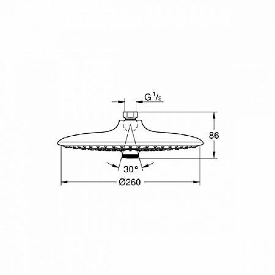 Верхний душ GROHE New Tempesta Cosmopolitan 100 26457EN0