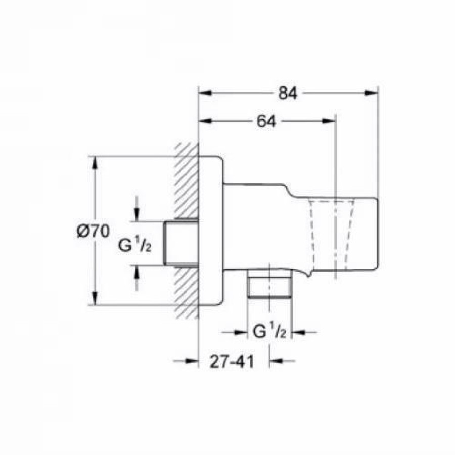 Подключение для шланга Grohe Relexa 28628000