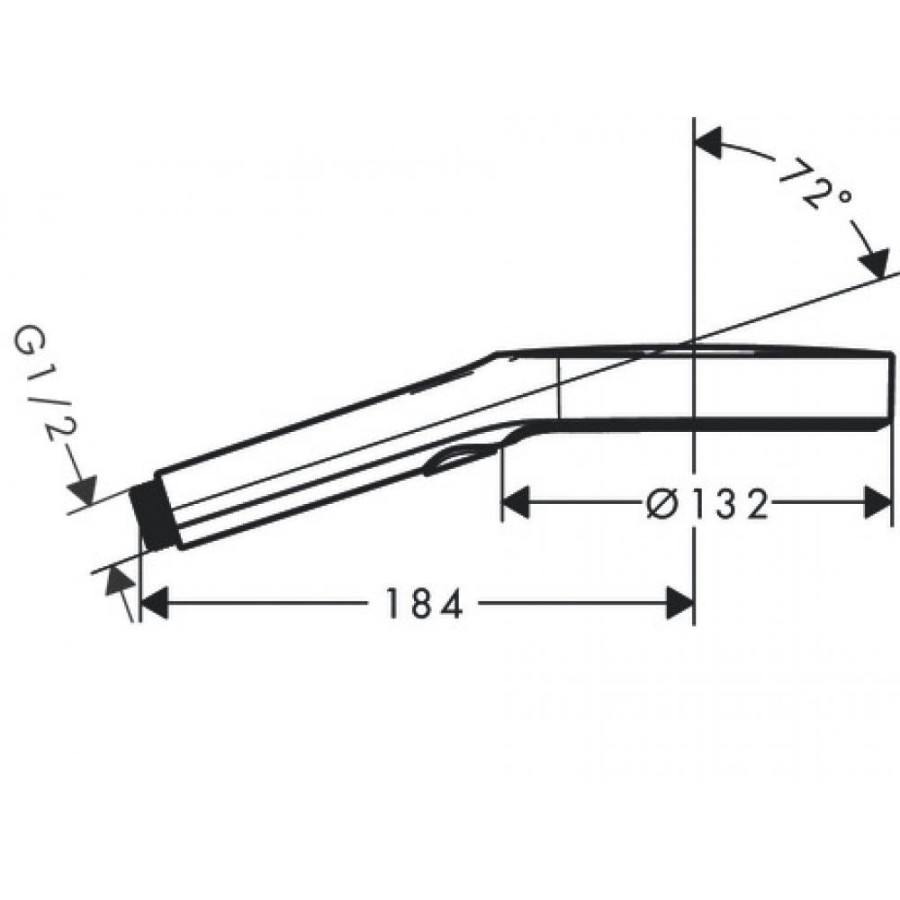 Лейка для душа hansgrohe Rainfinity 130 3jet 26864140 шлифованная бронза