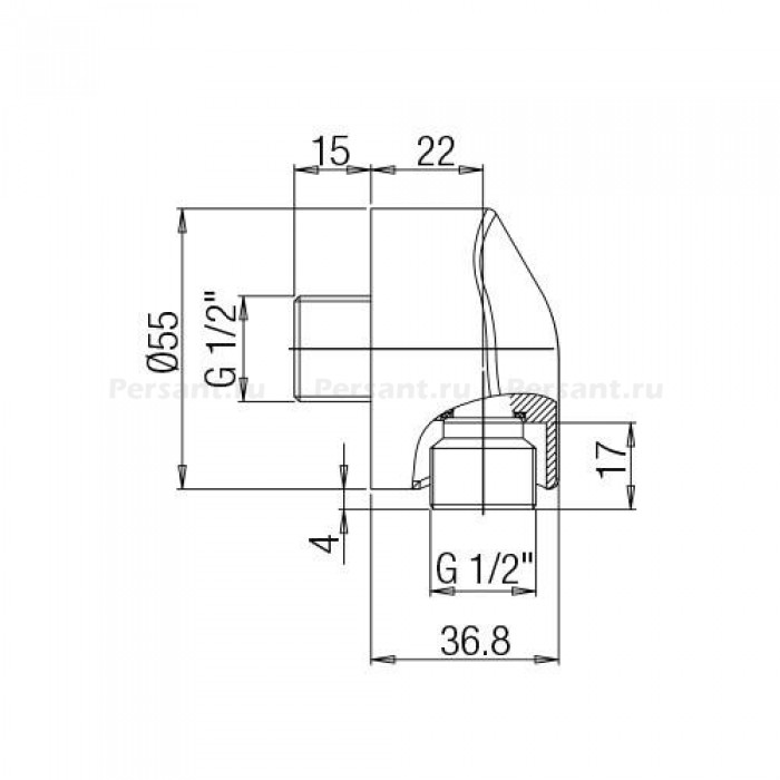 Шланговое подключение Paini LUX 50CR503LP
