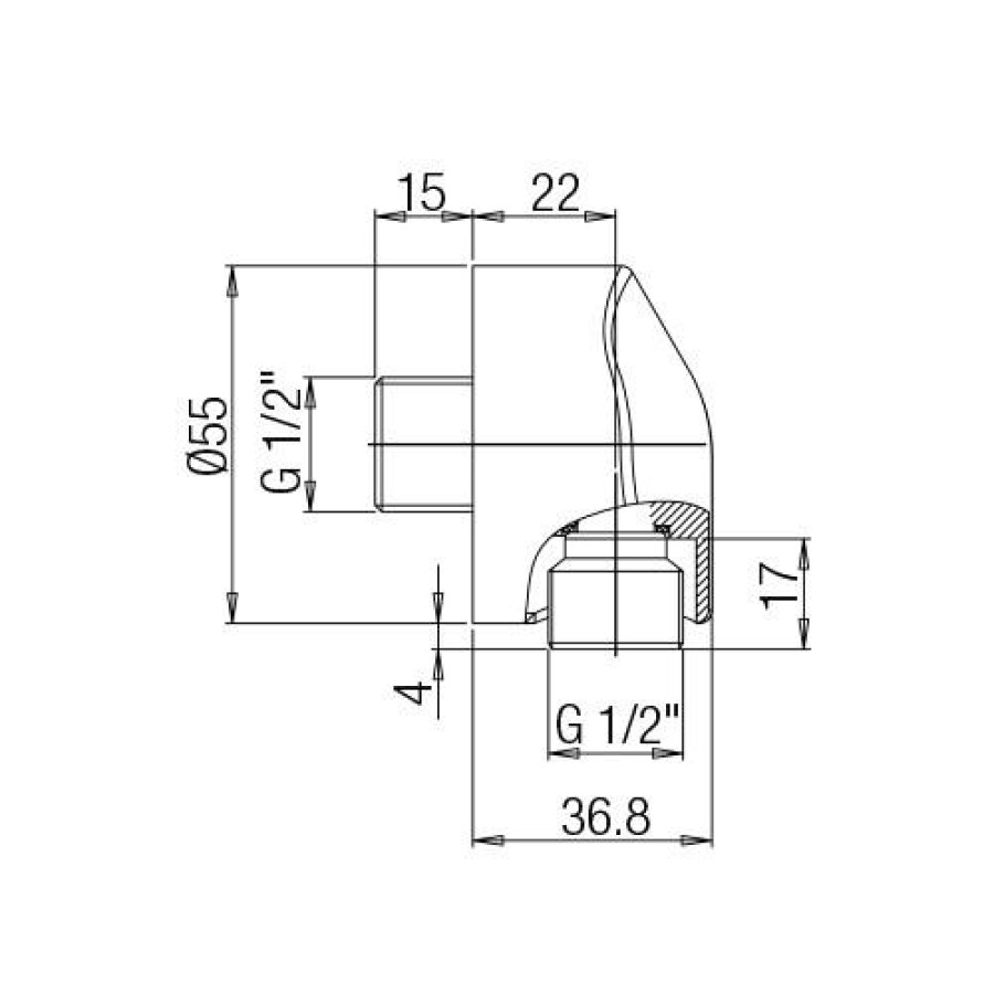 Шланговое подключение Paini LUX 50CR503LP