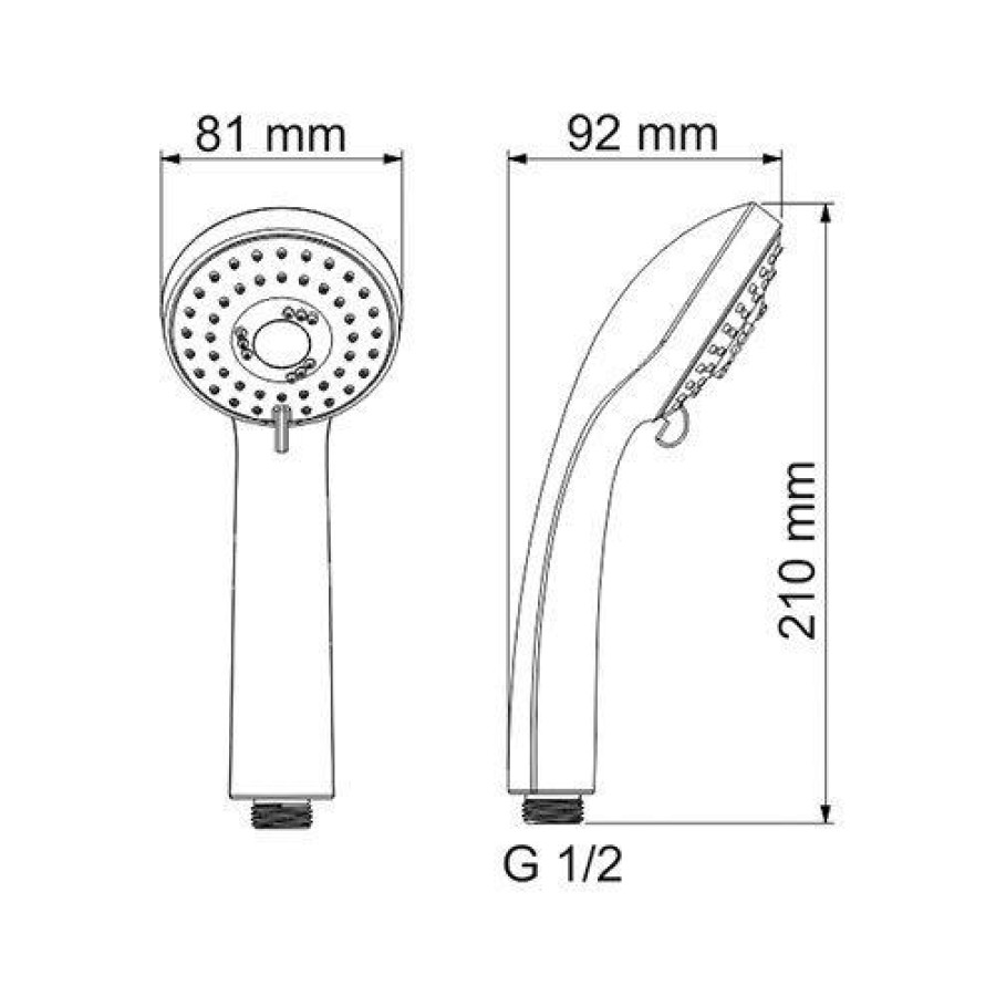 Лейка для душа WasserKRAFT A051