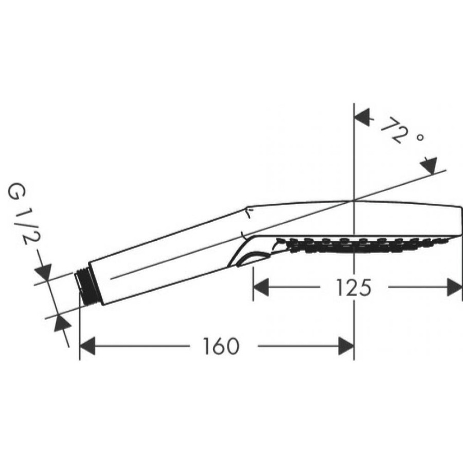 Лейка для душа hansgrohe Raindance Select S 120 3jet 26530990 полированное золото