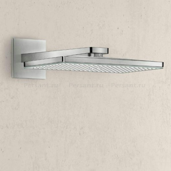 Верхний душ с держателем Hansgrohe Rainmaker Select 460 1jet 24003400 хром/белый