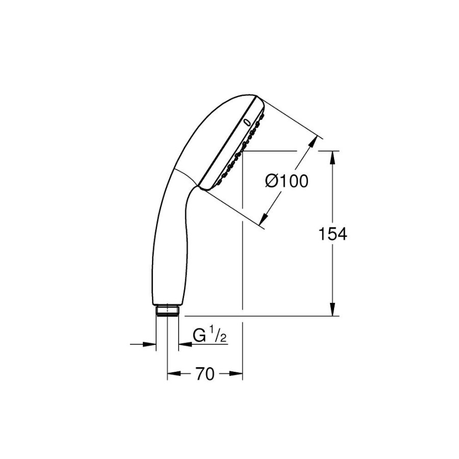 Душевая лейка GROHE New Tempesta Classic 27923001