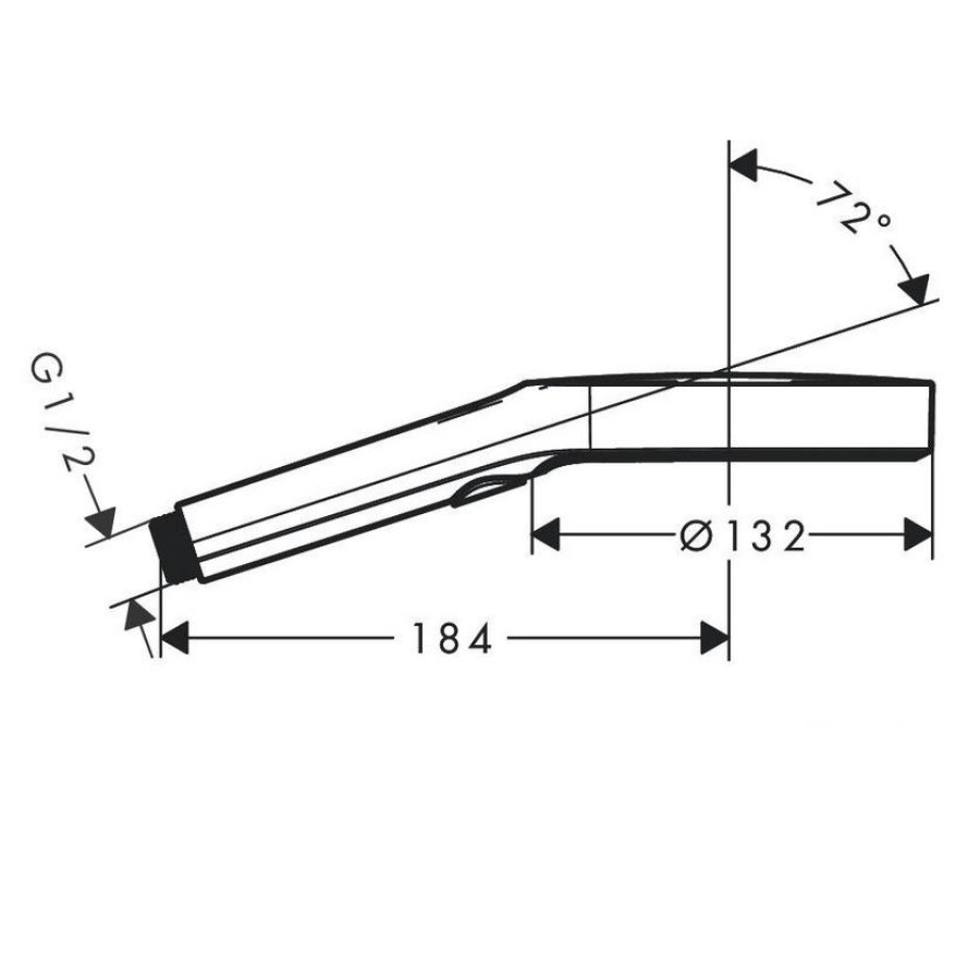 Ручной душ hansgrohe Rainfinity 130 3jet 26864700 матовый белый