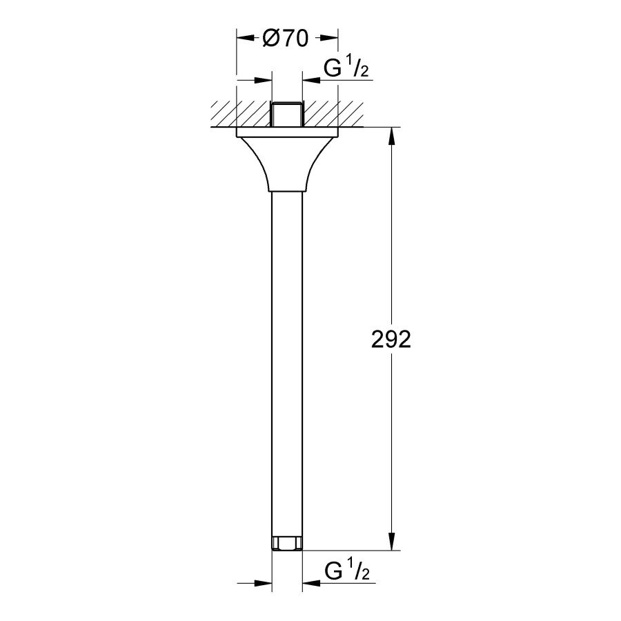 Верхний душ Grohe Rainshower Grandera 27982000