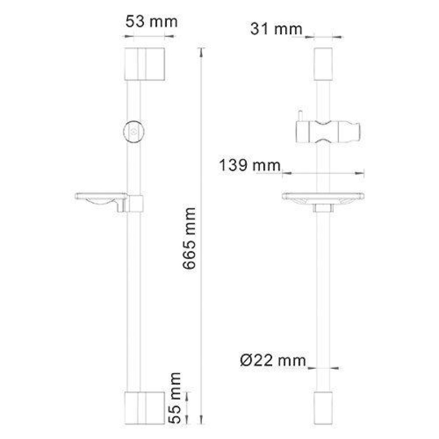 Душевая штанга WasserKRAFT A063