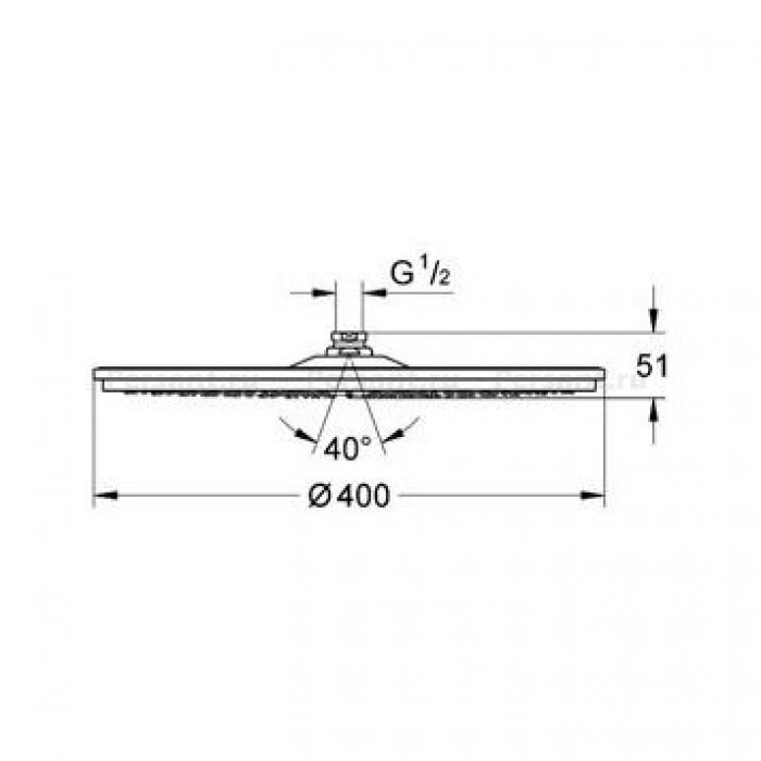 Верхний душ Grohe Rainshower 400 Cosmopolitan 28778000 хром
