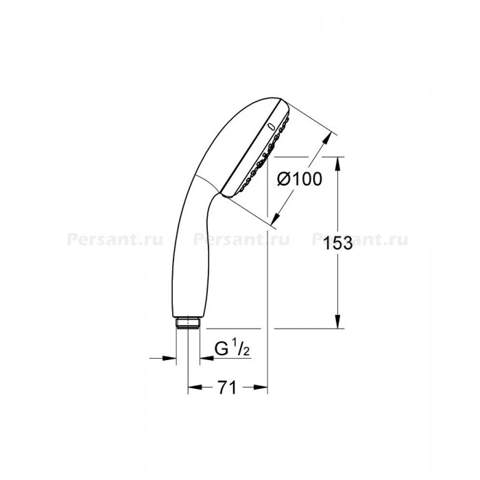 Душевая лейка Grohe New Tempesta 4 режима 28578002