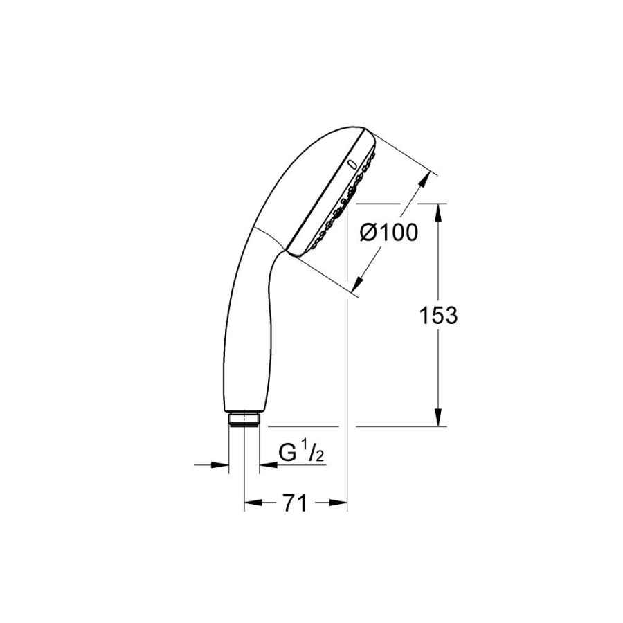 Душевая лейка GROHE New Tempesta Classic 28578002