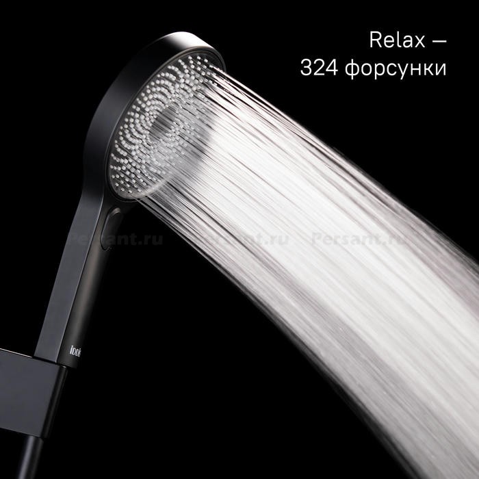 Душевая лейка IDDIS SpaHome 3 режима SPA3F0Bi18 черная матовая