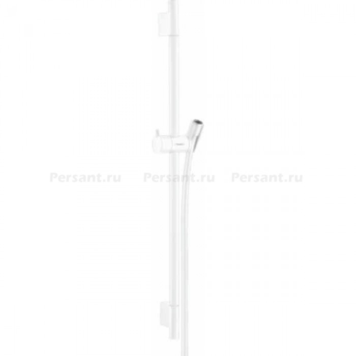 Штанга для душа hansgrohe Unica S Puro 28632700 со шлангом, белая матовая