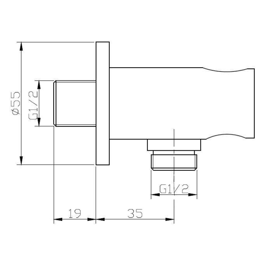 Ручной душ BelBagno ANCONA-DFS-CRM