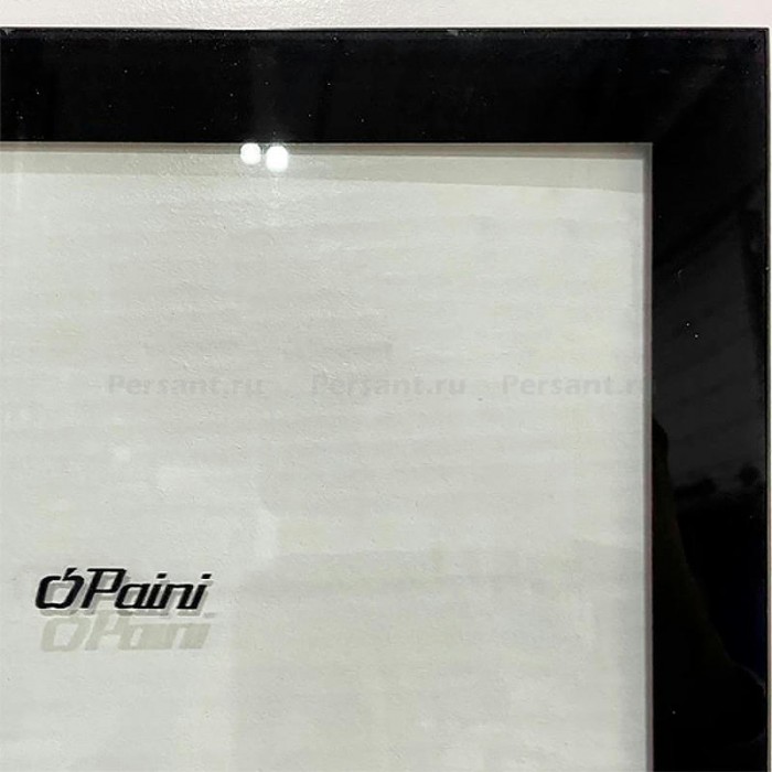 Душевая перегородка Paini 100 Walk-In 100G профиль черный, стекло прозрачное с рисунком