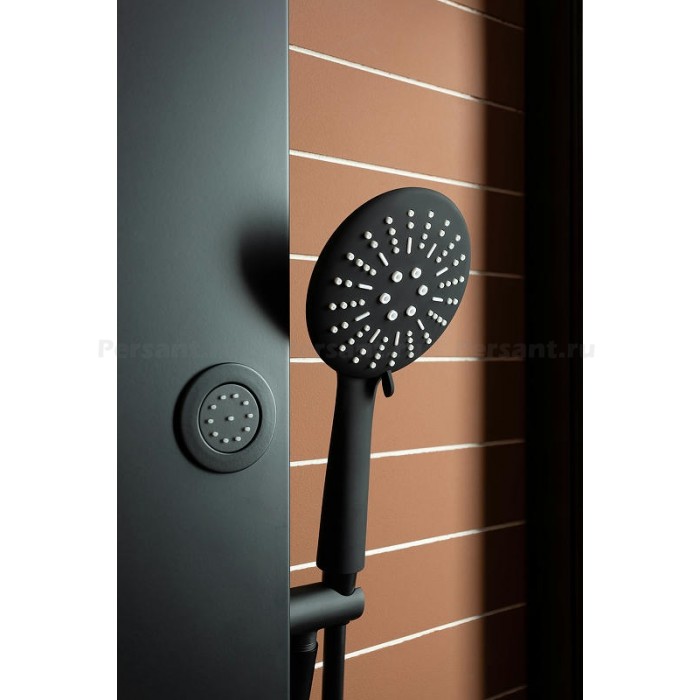 Душевая дверь Aquanet Pleasure AE60-N-160H200U-BT 160 профиль черный, стекло прозрачное