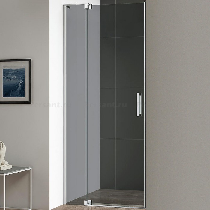 Душевая дверь Cezares Slider 90 SLIDER-B-1-80/90-GRIGIO-Cr профиль Хром стекло серое