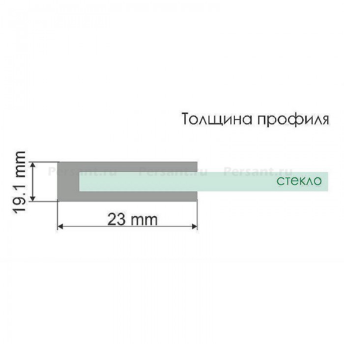 Душевая дверь WasserKRAFT Elbe 90 74P04 профиль Черный матовый стекло прозрачное