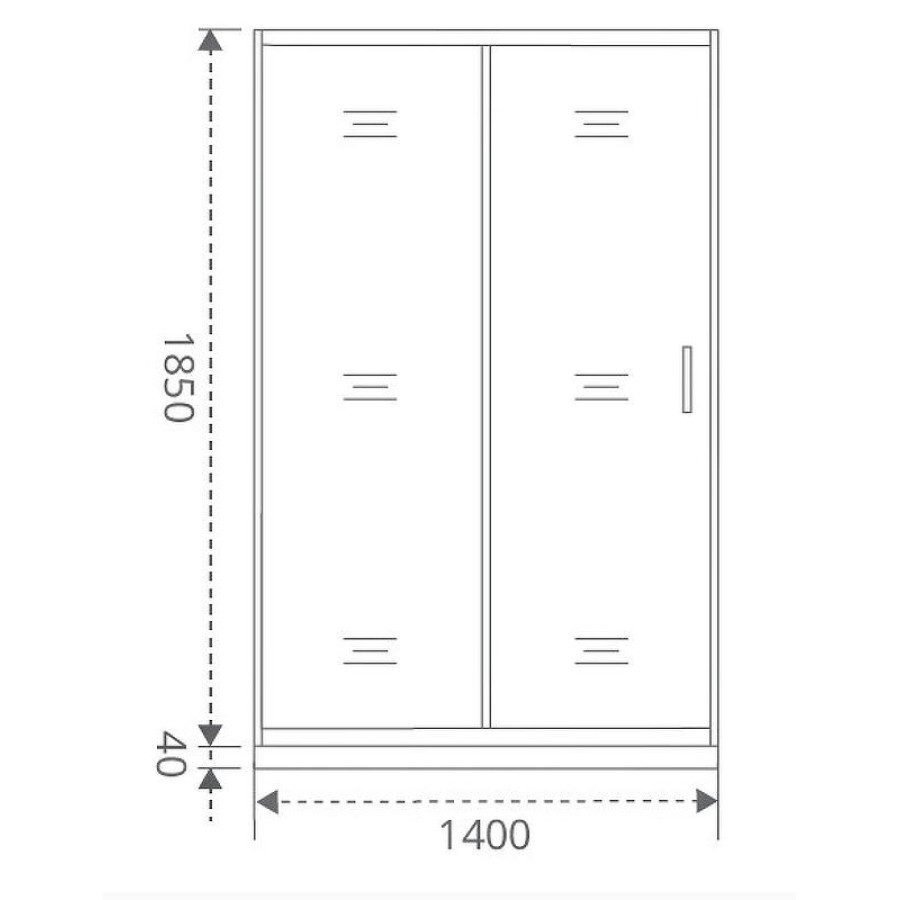 Душевая дверь Good Door Latte WTW-140-C-WE 140 профиль Белый стекло прозрачное