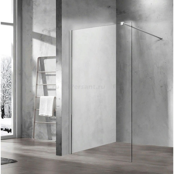 Душевая перегородка Vincea Walk-In 120 VSW-1H120CL профиль хром, прозрачное стекло