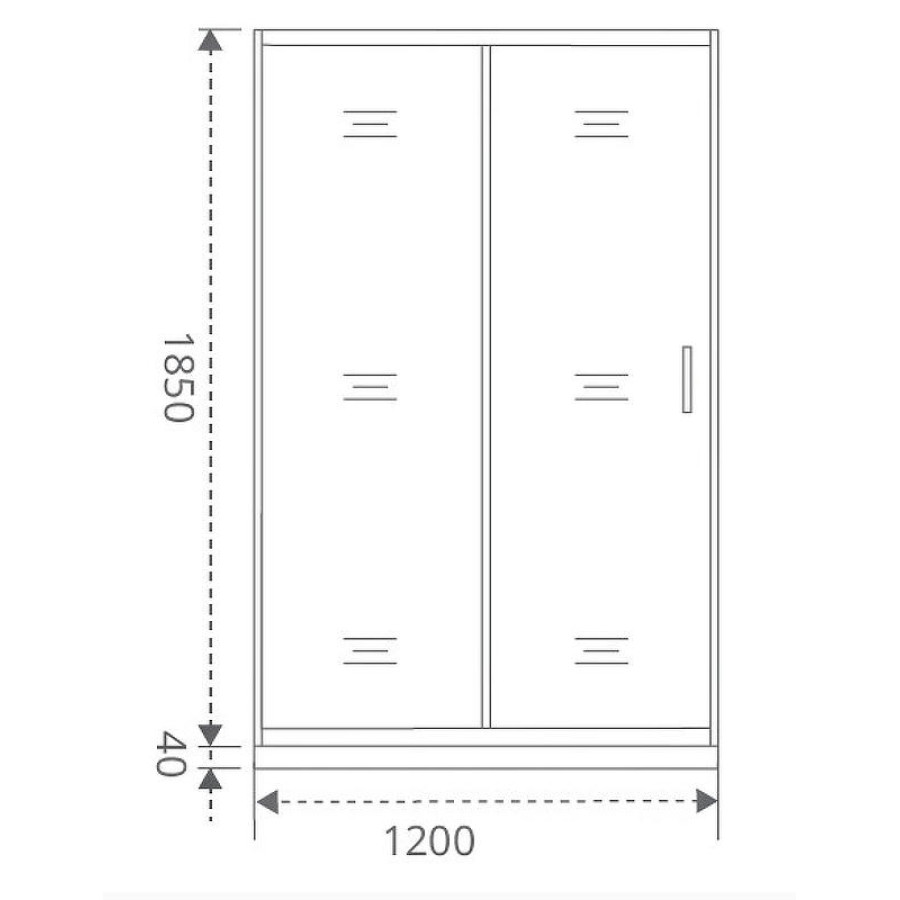 Душевая дверь Good Door Latte WTW-120-C-WE 120 профиль Белый стекло прозрачное